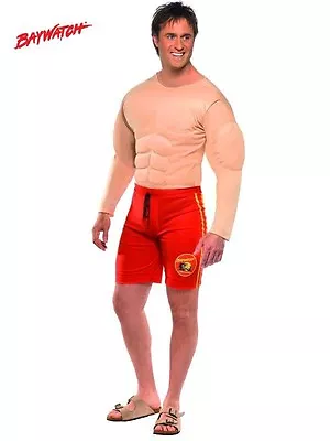 Mens Officially Licensed Baywatch Lifeguard Fancy Dress Costume By Smiffys • $53.36