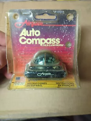 Vintage Airguide Auto Low Profile Compass Made USA New Old Stock Car Direction • $14.99