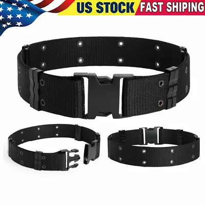 Tactical Military Belt Adjustable Buckle Gun Belt Quick Release Belts Strap USA • $7.99