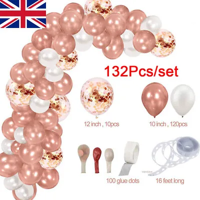 $6.61 • Buy Balloon Arch Kit + Balloons Garland Birthday Baby Shower Wedding Party Decor UK