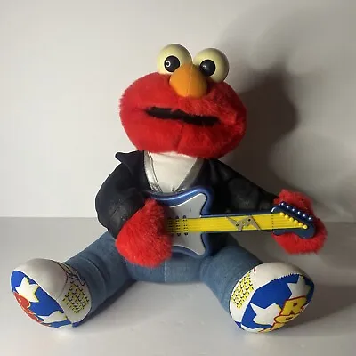 $21.24 • Buy Vintage 1997 TYCO Rock N’ Roll Elmo W/Gutair And Leather Jacket Shakes And Sings