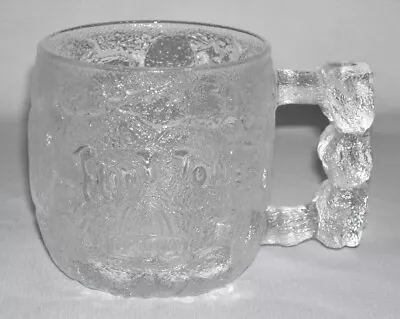 FLINTSTONES (RocDonald's)~8 Oz Glass ROCKY ROAD MUG W/Rocks Handle (1993)~France • $6