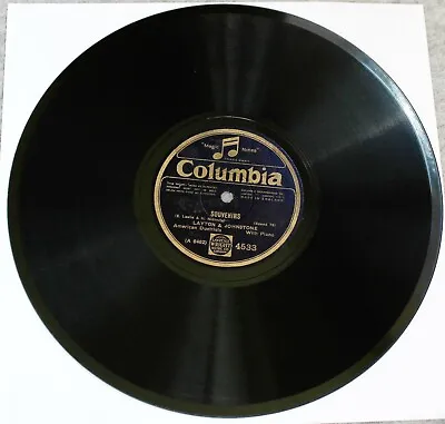Layton & Johnstone Souvenirs / Charmaine1927 Columbia Records 78rpm 4533 • £4