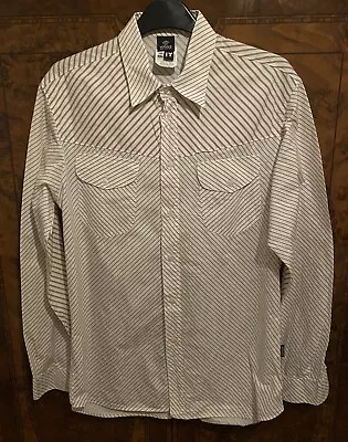 Versace Button Shirt: Gold/White/Brown XL: Jeans Couture: Regular Fit. • £24.85