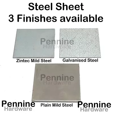 Galvanised Zintec Or Mild Steel Sheet Metal Guillotine Cut UK Metal Supplier • £4.18