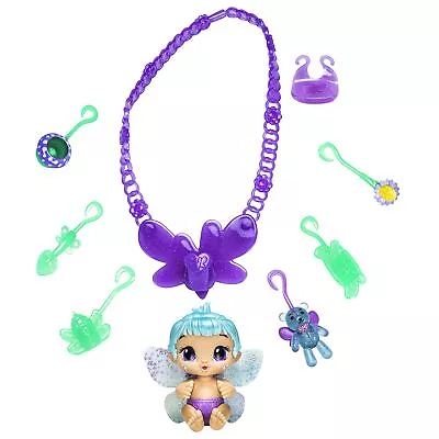 Baby Alive Glo Pixies Minis Carry ‘n Care Necklace Lilac Pearl 3.75-Inch Pi... • $17.95