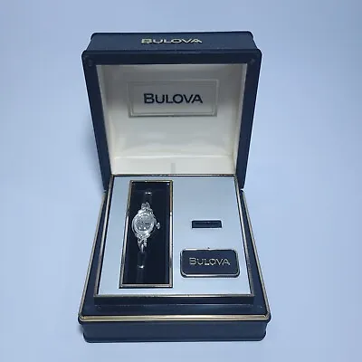 $264.95 • Buy Vintage Bulova 14k & Diamond Ladies Wrist Watch With Box