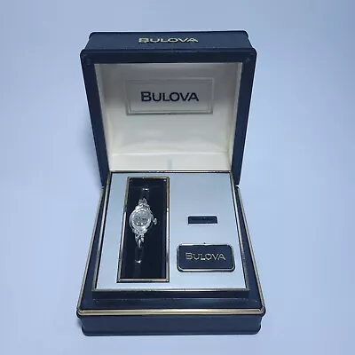 $264.95 • Buy Vintage Bulova 14k & Diamond Ladies Wrist Watch With Box