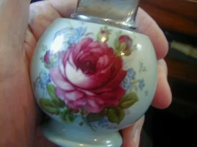 Vintage Made In Occupied Japan Table Lighter S.g.k. Red Rose No Chips Or Cracks • $20