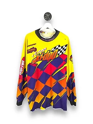 Vintage 90s Team Skidoo Racing Sno Gear Motorcross Long Sleeve T-Shirt Size 2XL • $150