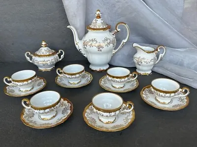 Weimar German White Katharina  14051  Demitasse Set 23 Pieces. Brand New! • $699.99