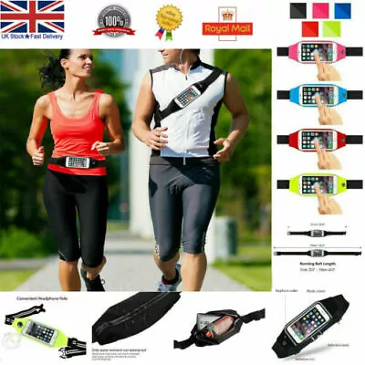 Sports Waist Belt Mobile Phone Holder Bag Running Gym Travel WaistBand Exercise • £8.99