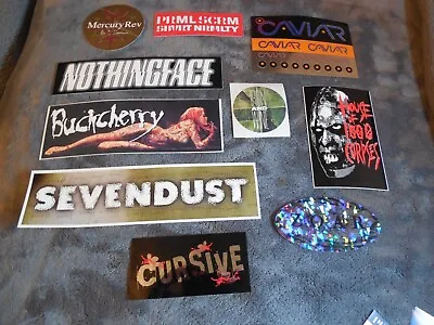 Rock Pop Metal Promotional Sticker Set Of 10 Stickers Lot#77 • $7