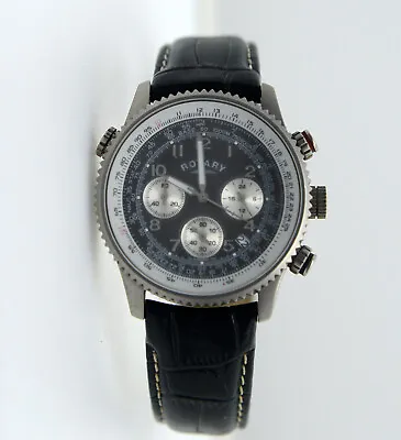 Stainless Steel Rotary Chronograph Watch Mens • £10