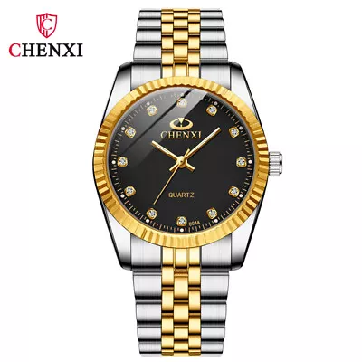 Fashion Men Women Watches Waterproof Stainless Steel Quartz Couple Wrist Watch • $29.45