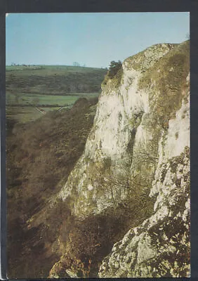 Staffordshire Postcard - Beeston Tor In The Manifold Valley    T8601 • £2.10