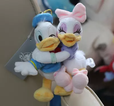 Daisy & Donald Plush Doll Keychain Happy Hug Disney Store Japan • $19.80