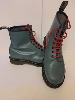 Dr Martens 1460 Blue/Grey- Red Laces- Size 9 UK- Size 10 USM- Great Condition... • £72.89