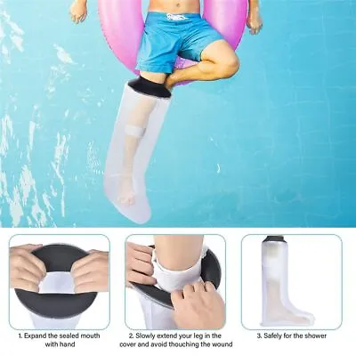 £11.87 • Buy Waterproof Half Leg Cast & Dressing Protector -Shower Bath Cover Reusable