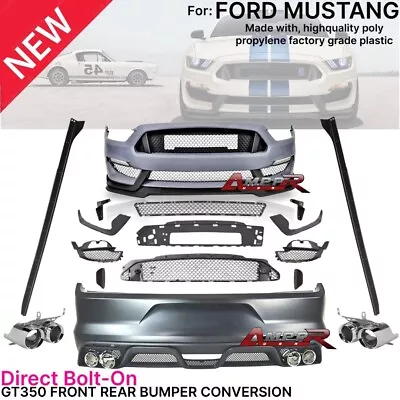 Fits 2015-2017 Ford Mustang GT350 Style Front Bumper Rear Bumper Gt • $1799