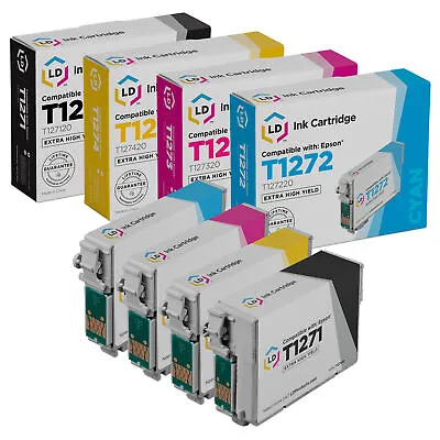 LD For Epson T127 4pk Extra HY Ink T127120 T127220 T127320 T127420 NX530 • $19.54