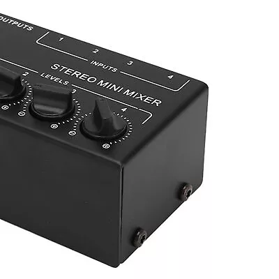 Stereo Mixer Passive 4 Channel Audio Line Mini Portable For Computer Pho LSO • £18.16