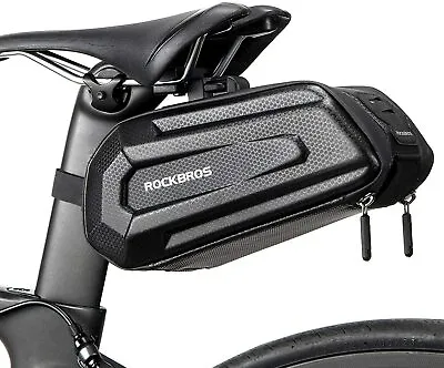 ROCKBROS Cycling Rear Bag Waterproof Bike Bag Bicycle Hard Shell Saddle Seat Bag • $19.99