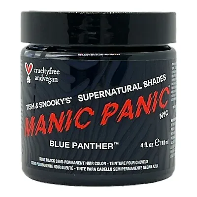 Manic Panic Semi-Permanent Hair Color Cream Blue Panther 4 Oz • $13.17