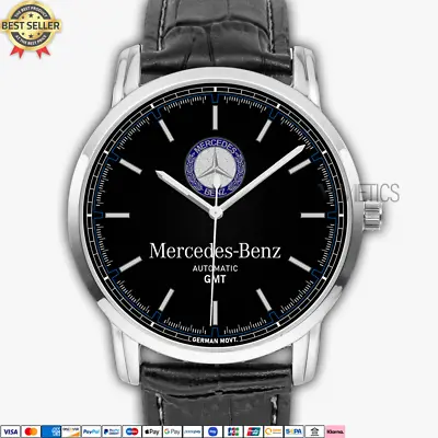 Mercedes Benz Logo MC1 Quartz Watch Stainless Steel Men's Wristwatch • $37.90