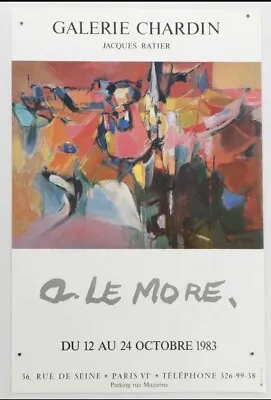 ARLETTE LEMORE 1983 RARE ORIGINAL VINTAGE French Art Exhibition Poster • $59