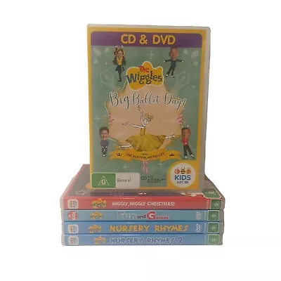 The Wiggles DVD 5 Bundle Lot Children Kids Family Dance Music Performing Arts • $64.95