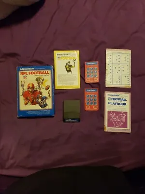 NFL Football (Intellivision 1980) Complete In Box Tested • $5