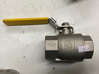 Sharpe 1-1/4  NPT Stainless Steel Ball Valve 1000-CWP Locking Handle 102 CF8M 50 • $38.89