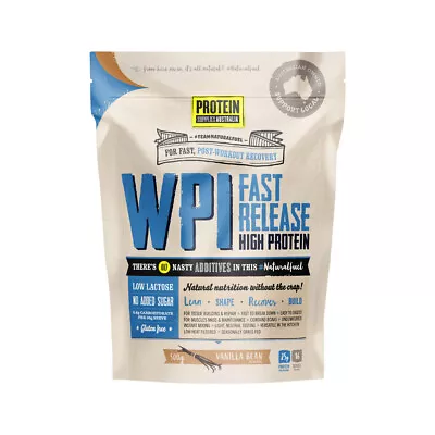 Protein Supplies Australia Protein WPI (Fast Release High Protein) 500g /  1kg • $52.95
