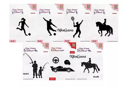 Sports Stamp Footballer Horse Riding Fishing Or Formula 1 Clear Rubber Stamp  • £3.50