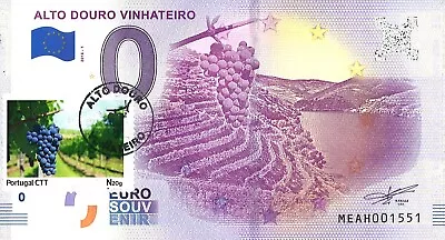 £8.36 • Buy 1 X 0 EURO - Alto Douro Vinhateiro EuroSouvenir - With CTT STAMP And Stamped
