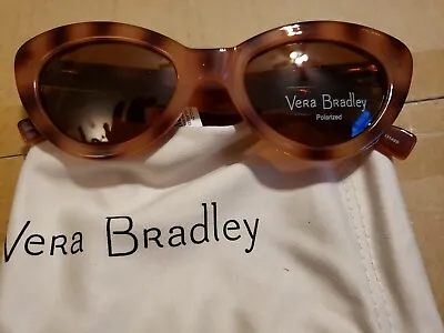 Vera Bradley Leila Indiana Rose Polarized Brown Sunglasses NEW • $29.99