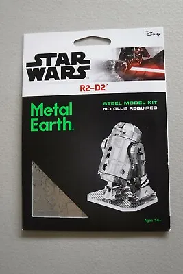 Fascinations Metal Earth Star Wars Robot R2-D2 3D Laser Cut Steel DIY Model Kit • $10.99