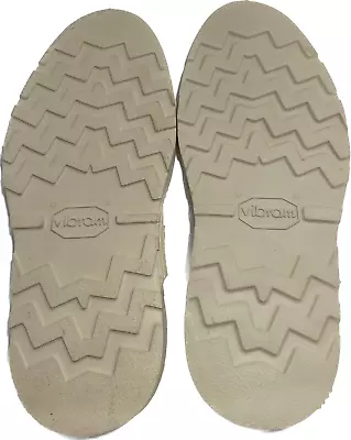 Vibram 4014 Cristy Cushion Unit Rubber Full Sole 1 Pair Natural (Cream) Size 12 • $39.50