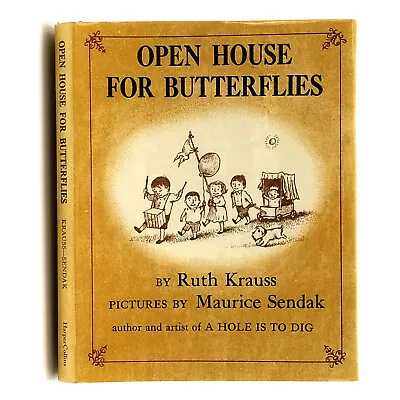 Open House For Butterflies SIGNED By Maurice Sendak Ruth Krauss 1988 Children • $150