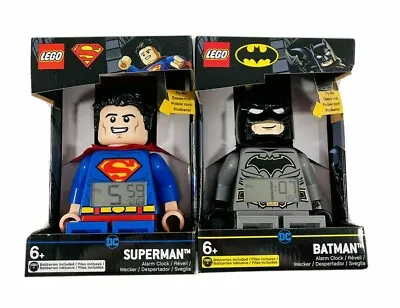 Lego DC Batman And Superman Alarm Clock 6+ • $59.99