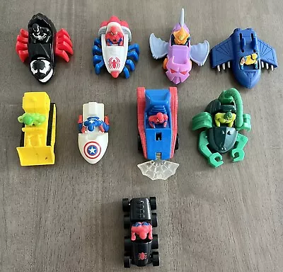 Vintage McDonald's Fast Food Toys Mixed Lot Of 9 Pieces 1990's Spiderman Marvel • $12.99