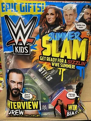 WWE Kids Magazine #190 2023 WWE Summer Slam! Drew McIntyre +Hacky Sack Wristband • £9.99