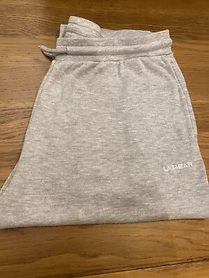 Pre Loved Women’s LA Gear Size 14 Grey Cuffed Jogging Bottoms • £4