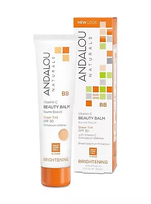 Andalou Naturals Vitamin C BB Beauty Balm Sheer Tint SPF 30 2 Fl Oz/58ml • $13.50