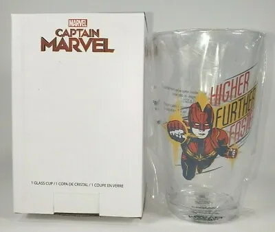 Captain Marvel Glass Cup Higher Further Faster Smuggler’s Bounty Exclusive Funko • $10