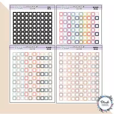 Mini Square Dot Individual Planner Stickers • $3.15