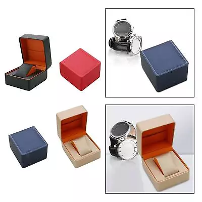 Single Watch Storage Box Men Women Earring Container Jewelry Organizer Case For • £7.78