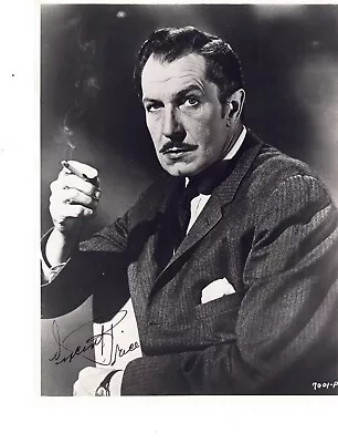 Vincent Price - Autographed Photo -  Amazing - Best On  Ebay. Horror Film Icon • $400