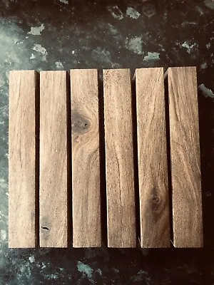 6x English Walnut Woodturning Pen Blanks (gorgeous) • £12.50